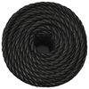 vidaXL Arbeitsseil Schwarz 14 mm 250 m Polypropylen