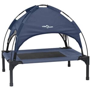 vidaXL Hundebett Marineblau 62 x 48 x 61 cm Stahl