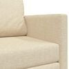 vidaXL Schlafsofa 110cm Creme Stoff