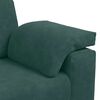 vidaXL 2-teiliges Sofa-Set mit Kissen, dunkelgr&uuml;ner Samt