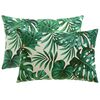 vidaXL Kissenbezug 2 pcs HEERLEN Blattmuster 40 x 60 cm Polyester