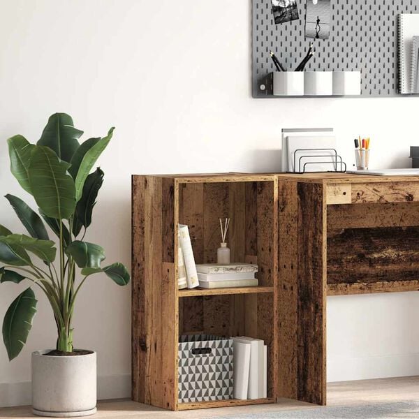 vidaXL B&uuml;cherregal Altholz-Optik 40x30x77 cm Holzwerkstoff