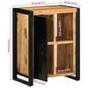 vidaXL Sideboard 55x35x70 cm Raues Mangoholz