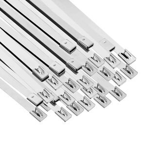 vidaXL Kabelbinder 250 stk. 7,9 x 200 mm Silber