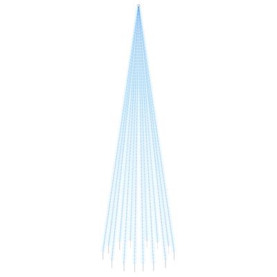 vidaXL LED-Weihnachtsbaum für Fahnenmast Blau 1134 LEDs 800 cm