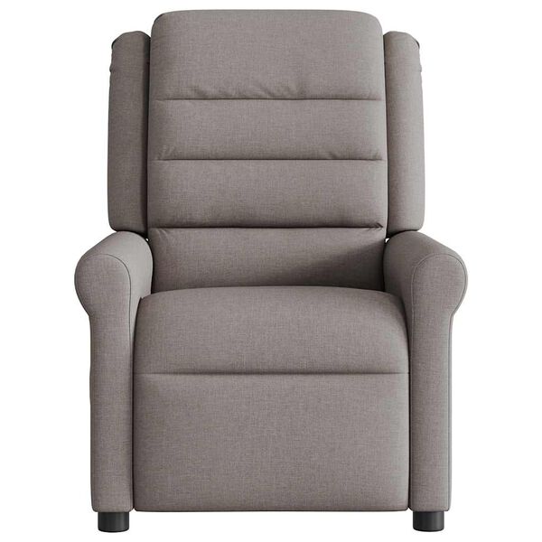 vidaXL Massagesessel Taupe Stoff