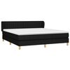 vidaXL Boxspringbett mit Matratze Schwarz 180x200 cm Stoff