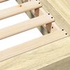 vidaXL Bettgestell Sonoma-Eiche 75x190 cm Holzwerkstoff