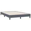 vidaXL Bettgestell ohne Matratze Dunkelgrau 160x220 cm Samt
