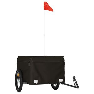 vidaXL Fahrradanh&auml;nger Schwarz 45 kg Eisen