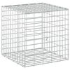 vidaXL Gabione mit 5 mm Draht und 5x10 cm Maschen 50x50x50 cm