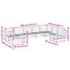 vidaXL 8-tlg. Garten-Sofagarnitur Wachsbraun Massivholz Kiefer