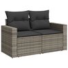 vidaXL Gartensofa-set 13 pcs Grau Poly-Rattan