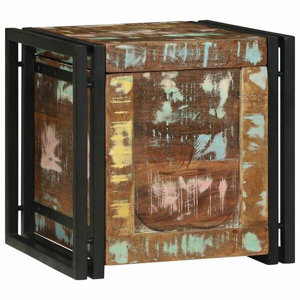 vidaXL Aufbewahrungsbox mit Speicher 40 x 40 x 40 cm Massivholz Akazie