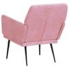 vidaXL Sessel Rosa 62x79x79 cm Samt
