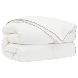 vidaXL Bettdecke FULDA 137 x 200 cm 4 Jahreszeiten 310 GSM Wei&szlig;