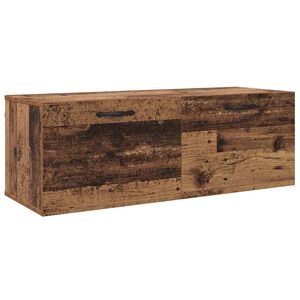 vidaXL Wandschrank 100 x 36,5 x 35 cm Holzwerkstoff Altholz
