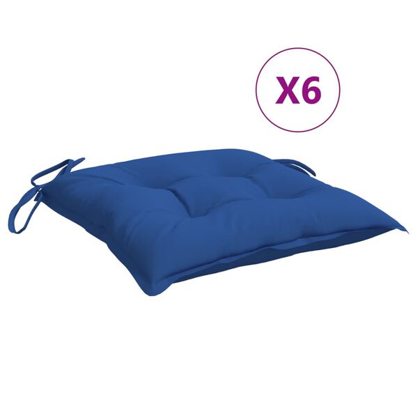 vidaXL Palettenkissen 6 Stk. Blau 50x50x7 cm Oxford-Gewebe
