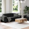 vidaXL 2-teiliges Sofa-Set mit Kissen, schwarzer Samt