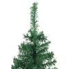 vidaXL Eckiger k&uuml;nstlicher Weihnachtsbaum Gr&uuml;n 150 cm PVC und Metall