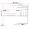 vidaXL Kopfteil Schwarz 166x4x100 cm Massivholz Kiefer
