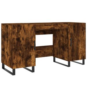 vidaXL Schreibtisch R&auml;uchereiche 140x50x75 cm Holzwerkstoff