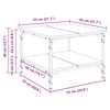 vidaXL Couchtisch R&auml;uchereiche 55x55x40 cm Holzwerkstoff