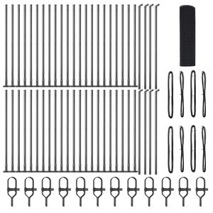 vidaXL Zaunpfosten Grau