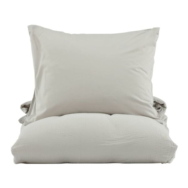 Venture Home Bettw&auml;sche-Set Mila 200x150 cm Baumwolle Hellgrau
