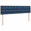 vidaXL Ottoman-Bett mit Matratze Blau 160x200 cm Stoff