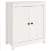 vidaXL Sideboard Wei&szlig; 70x35x80 cm Massivholz Kiefer