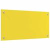 vidaXL Küchenrückwand 2 pcs Gelb 80 x 40 cm Gehärtetes Glas