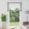 vidaXL Fensterjalousie mit Vorhängen Silber Aluminium