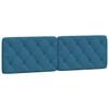 vidaXL Kopfteil-Kissen Blau 160 cm Samt