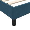 vidaXL Boxspringbett mit Matratze Dunkelblau 120x210 cm Samt