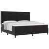 vidaXL Boxspringbett mit Matratze Schwarz 200 x 200 cm Samt