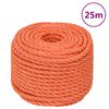 vidaXL Arbeitsseil Orange 24 mm 25 m Polypropylen