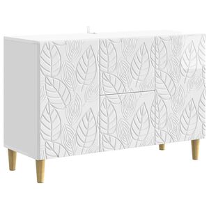 vidaXL Sideboard Hochglanz Wei&szlig; 89 x 34,5 x 60 cm Holzwerkstoff