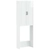 vidaXL Toilettenschrank UTRECHT Hochglanz Wei&szlig; 66 x 25,5 x 190 cm