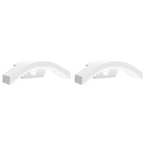 vidaXL LED-Au&szlig;enwandleuchten mit Sensor 2 Stk. Wei&szlig; Aludruckguss