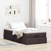 vidaXL Ottoman-Bett mit Matratze Dunkelbraun 90x190 cm Stoff