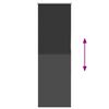 vidaXL Verdunkelungsrollo Schwarz 55x175 cm Stoffbreite 50,7 cm