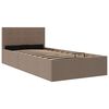 vidaXL Stauraumbett Hydraulisch Taupe Stoff 100&times;200 cm