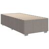 vidaXL Boxspringbett mit Matratze Taupe 80x200 cm Stoff