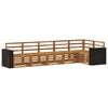 vidaXL Outdoor-Sofagarnitur 6 Stk. Natur Polyester