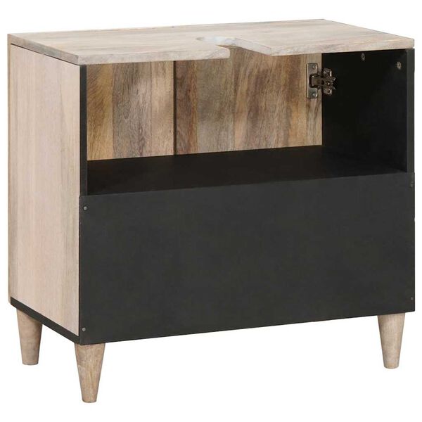 vidaXL Badezimmerschrank Wandmontiert mit T&uuml;r Wei&szlig; 62 x 33 x 58 cm