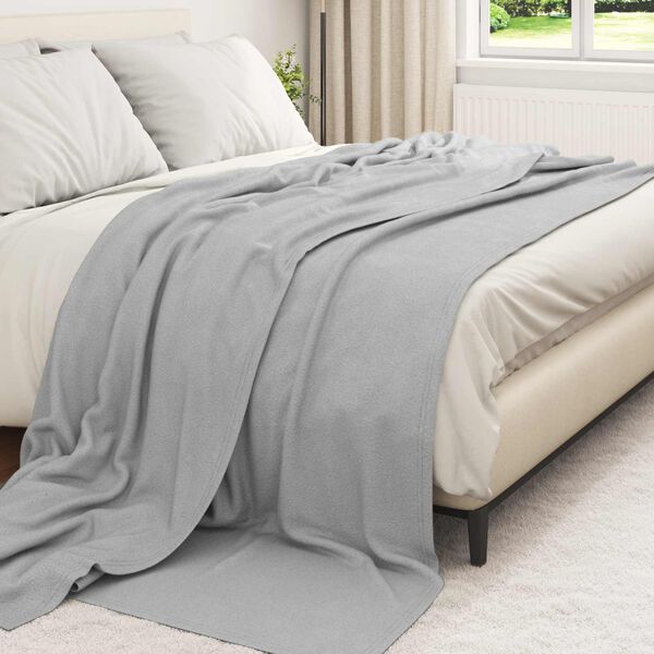 vidaXL Wohndecken 6 pcs Grau 270 x 240 cm Fleece