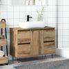 vidaXL Badschrank Artisan-Eiche 80x33x60 cm Holzwerkstoff