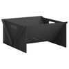 vidaXL Feuerstelle Schwarz 40 x 40 x 20 cm Stahl