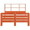 vidaXL Massivholzbett ohne Matratze Wachsbraun 150x200 cm Kiefernholz